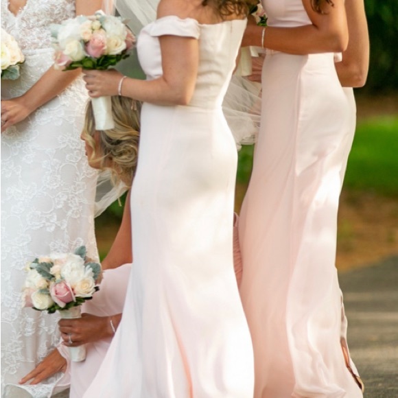 Bill Levkoff Pale Pink Gown style 1561 - Picture 2 of 5